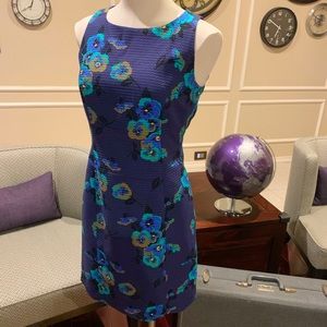 Fossil Angelina Blue Floral Dress Size 6